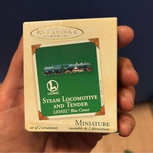 Hallmark miniature series Steam and locomotive tender